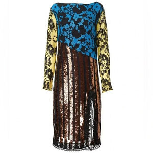 Rachel Comey Dancando Sequin Dress Size 8 Color Black Blue
